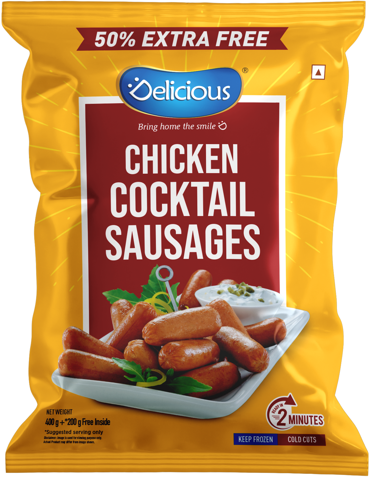 Chicken Cocktail Sausages (400g + 200g Free)